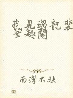 我见过龙裴不了笔趣阁封面