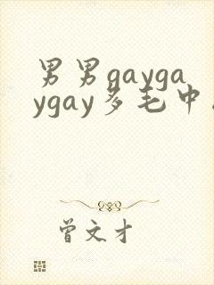 男男gaygaygay多毛中国