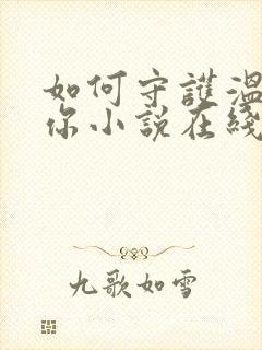 如何守护温柔的你小说在线阅读封面