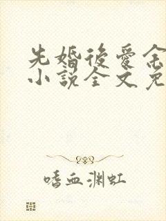 先婚后爱余慧慧小说全文免费阅读