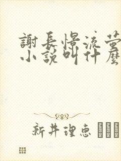 谢长憬流萤原著小说叫什么