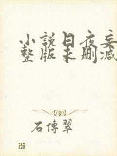 小说日夜妄想完整版未删减小说