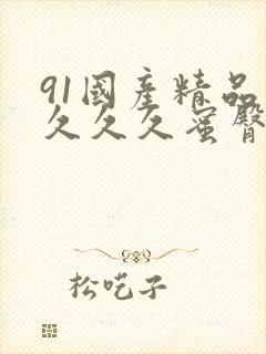 91国产精品久久久久蜜臀封面