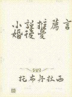 小说推荐言情先婚后爱