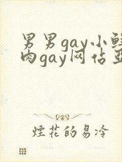 男男gay小鲜肉gay网站亚洲封面