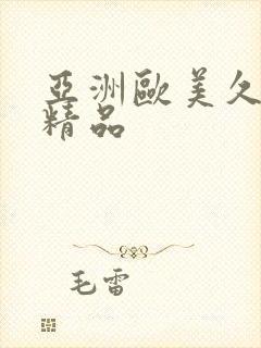 亚洲欧美久久久精品