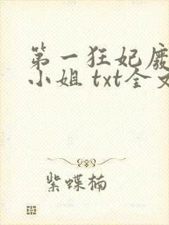 第一狂妃废材三小姐 txt全文下载