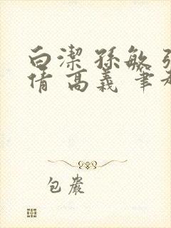 白洁 孙敏 张倩 高义 笔趣阁一封面