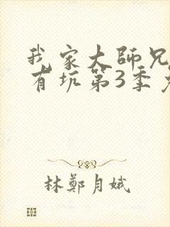 我家大师兄脑子有坑第3季免费观看