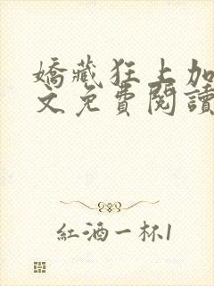 娇藏狂上加狂全文免费阅读笔趣阁