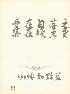 爱在日落之前全集在线免费观看封面