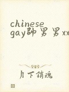 chinesegay帅男男xx封面