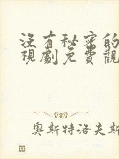 没有秘密的你电视剧免费观看全集