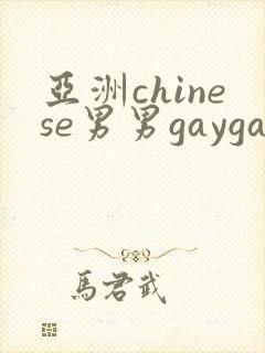 亚洲chinese男男gaygay封面