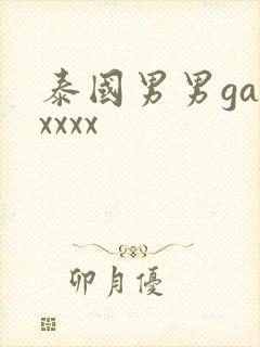 泰国男男gayxxxx