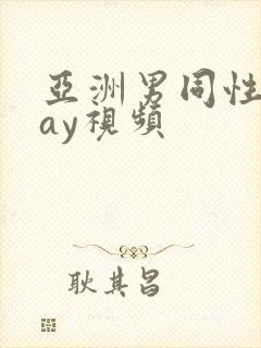 亚洲男同性恋gay视频