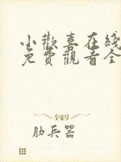 小欢喜在线观看免费观看全集高清