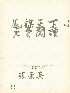 凤谋天下 小说免费阅读