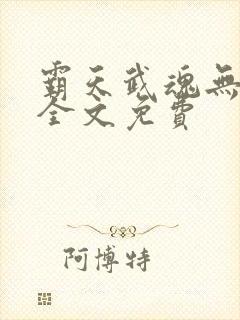 霸天武魂无弹窗全文免费