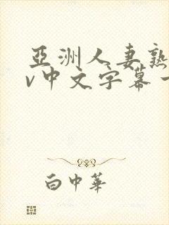 亚洲人妻熟女av中文字幕一区二三区在线