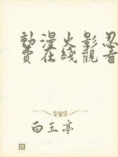 动漫火影忍者免费在线观看