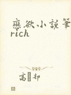 恋欲小说笔趣阁rich