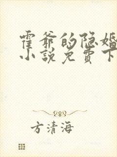 霍爷的隐婚罪妻小说免费下载