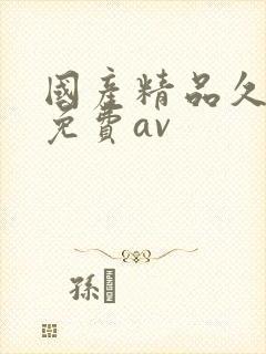 国产精品久久久免费av封面