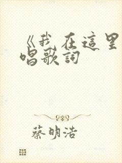 《我在这里》原唱歌词