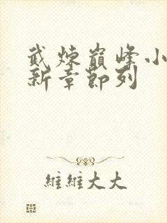 武炼巅峰小说最新章节列