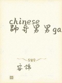 chinese帅哥男男gaygay视频