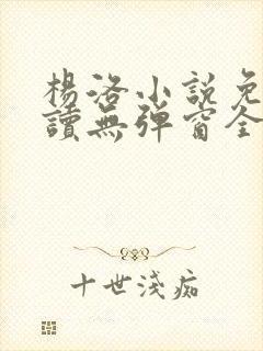 杨洛小说免费阅读无弹窗全文