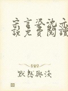 宋言姿沈亦驰小说免费阅读笔趣阁