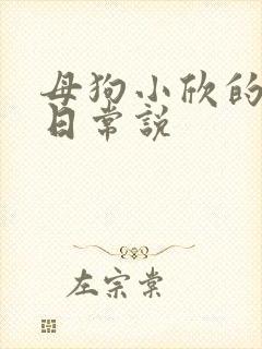 母狗小欣的调教日常说