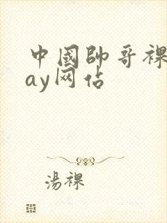 中国帅哥裸体gay网站