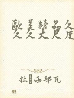 欧美精品久久久久久大尺度