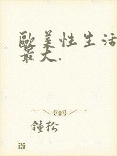 欧美性生活黑人最大.