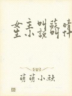 女主叫苏晴的重生小说叫什么名字