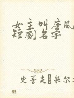 女主叫唐风月的短剧名字