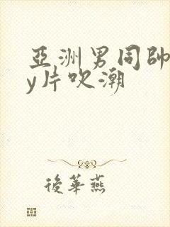 亚洲男同帅gay片吹潮