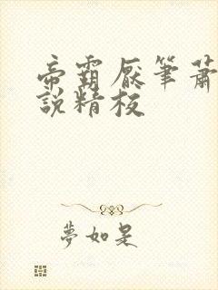 帝霸厌笔萧生小说精校