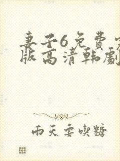 妻子6免费完整版高清韩剧封面