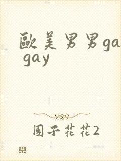 欧美男男gay gay封面
