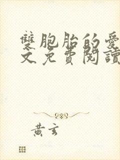 双胞胎的爱恋全文免费阅读