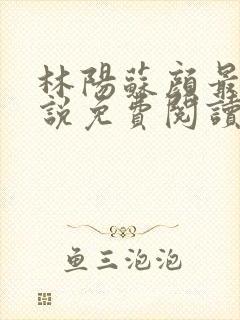 林阳苏颜最新小说免费阅读无广告封面