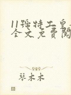 11号特工皇妃全文免费阅读封面