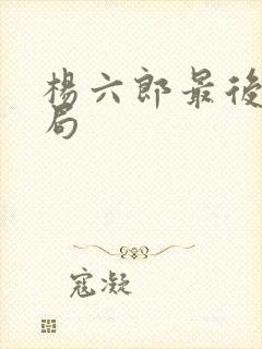 杨六郎最后的结局封面