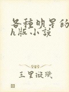 各种明星的综艺h版小说