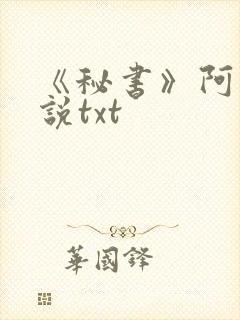 《秘书》阿蛮小说txt