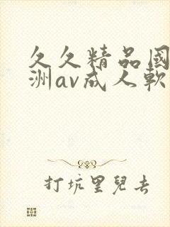 久久精品国产亚洲av成人软件